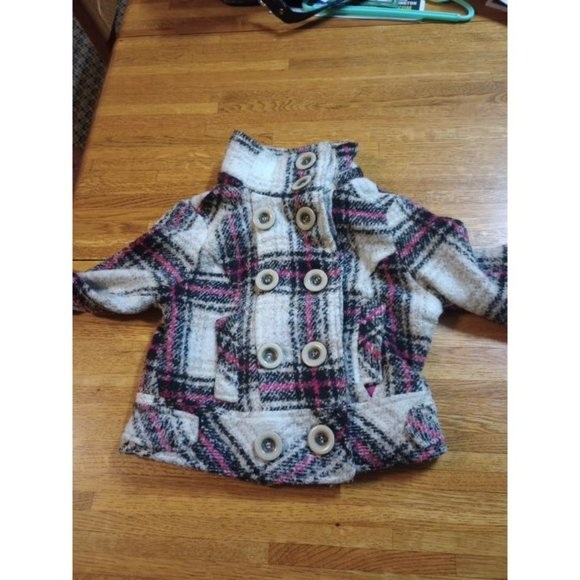 DX-Girls vintage wool blend jacket coat large button size m5-6 - Picture 3 of 15